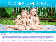 Tablet Screenshot of cloud9goldens.com